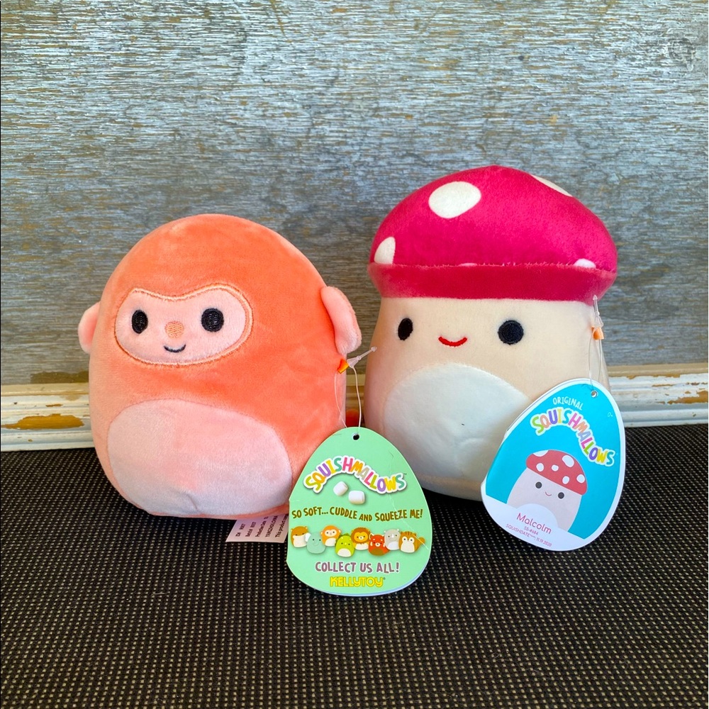 NWT 2 rare 5” squishmallows Malcom and Elton - Picture 1 of 9
